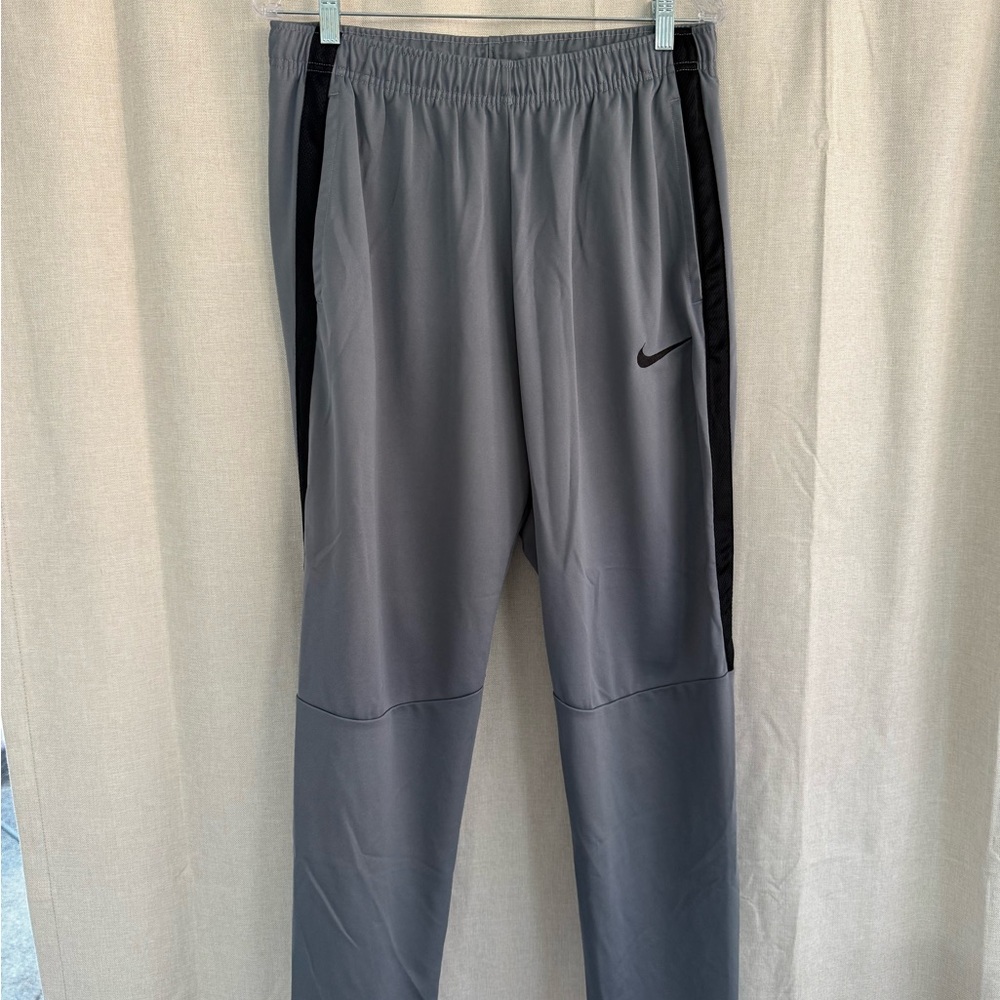 Nike Men's Charcoal and Black Joggers